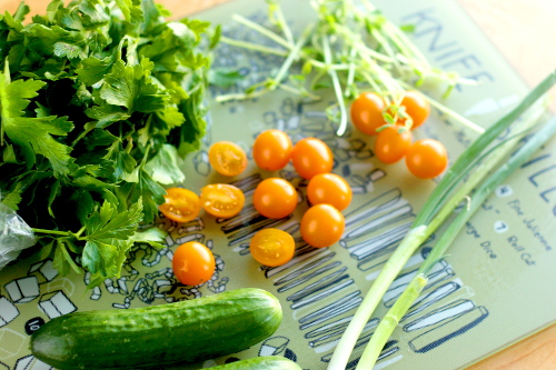  Tabouli with a Parsley Lemon Puree